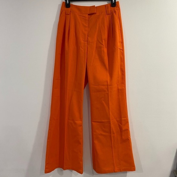 Commense Pants - Commense Women's Linen Casual High Waist Wide Leg Straight Dress‎ Cotton Linen S